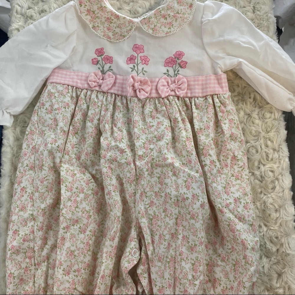 Vintage baby 3-6 month bubble one piece bubble outfit